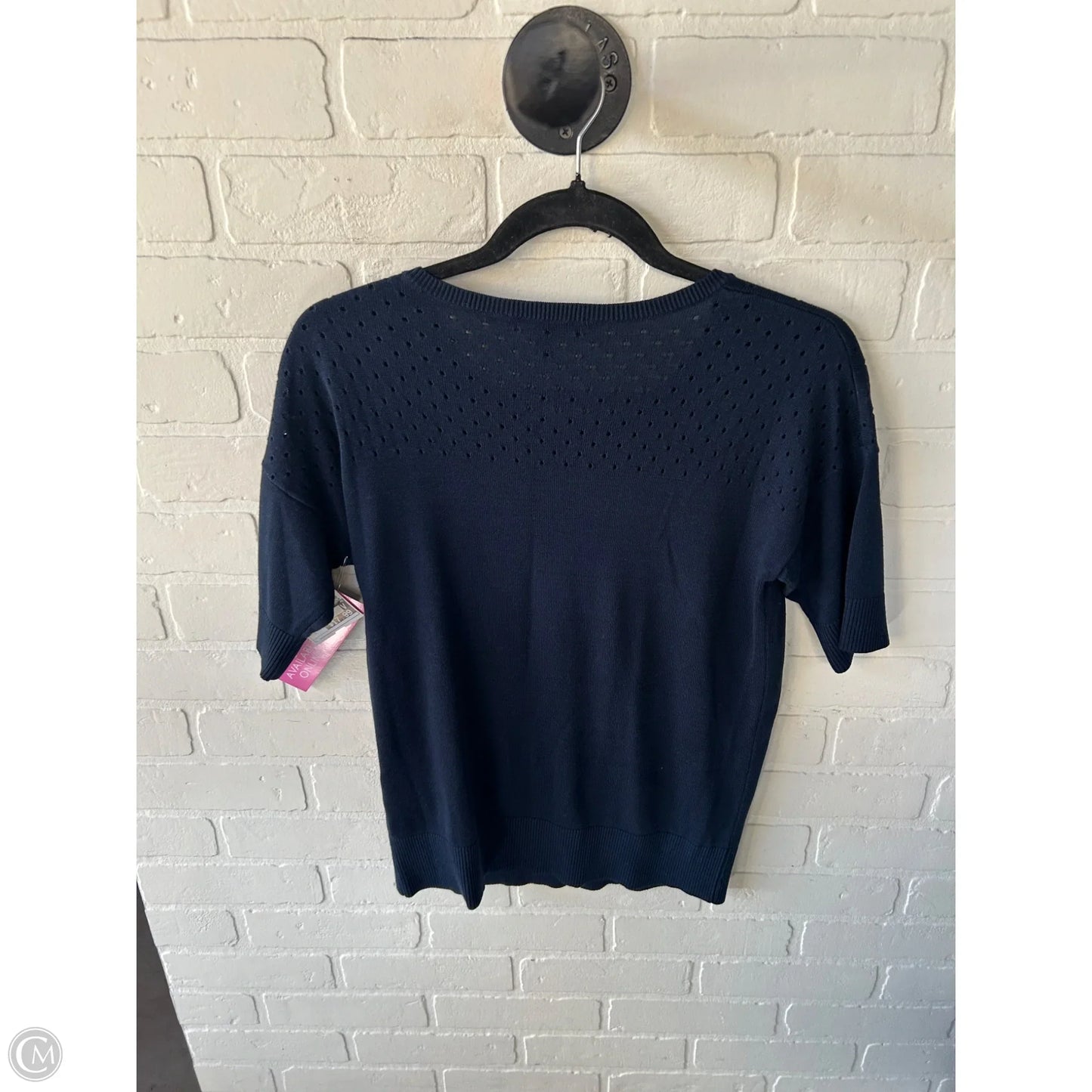 Sweater Short Sleeve By Banana Republic In Blue, Size: S