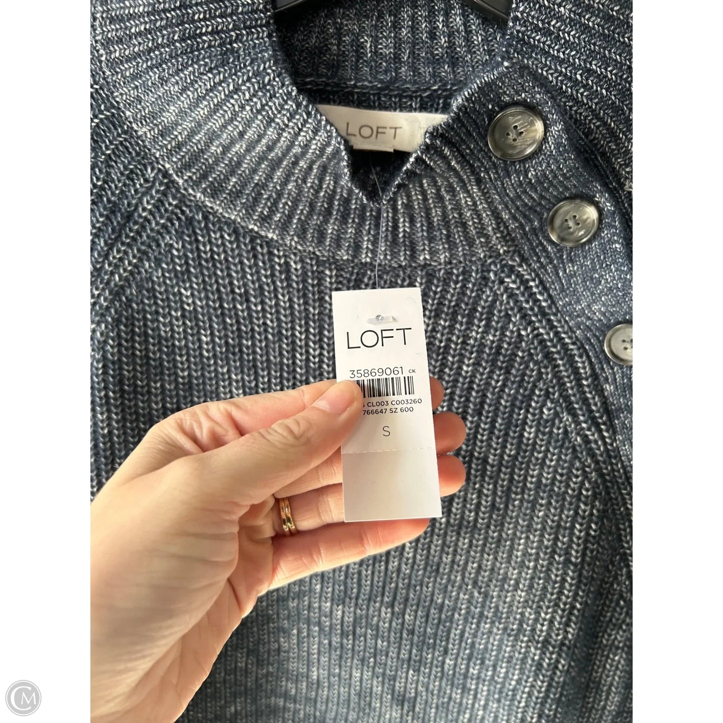 Sweater By Loft In Blue, Size: S