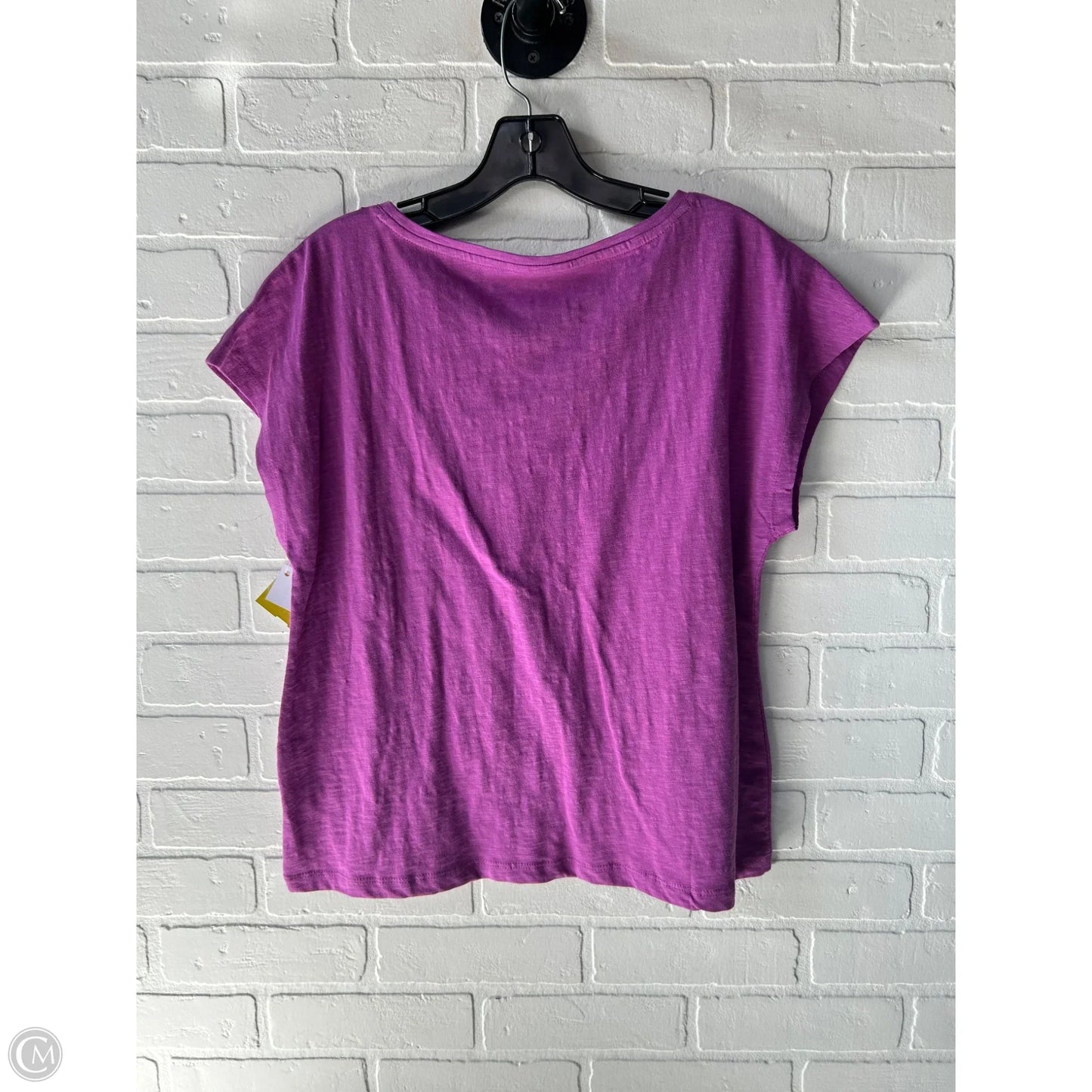 Top Short Sleeve By Talbots In Purple, Size: M