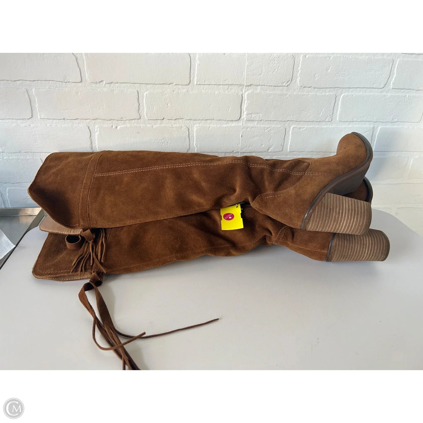 Boots Over-the-knee Heels By Franco Sarto In Brown, Size: 9