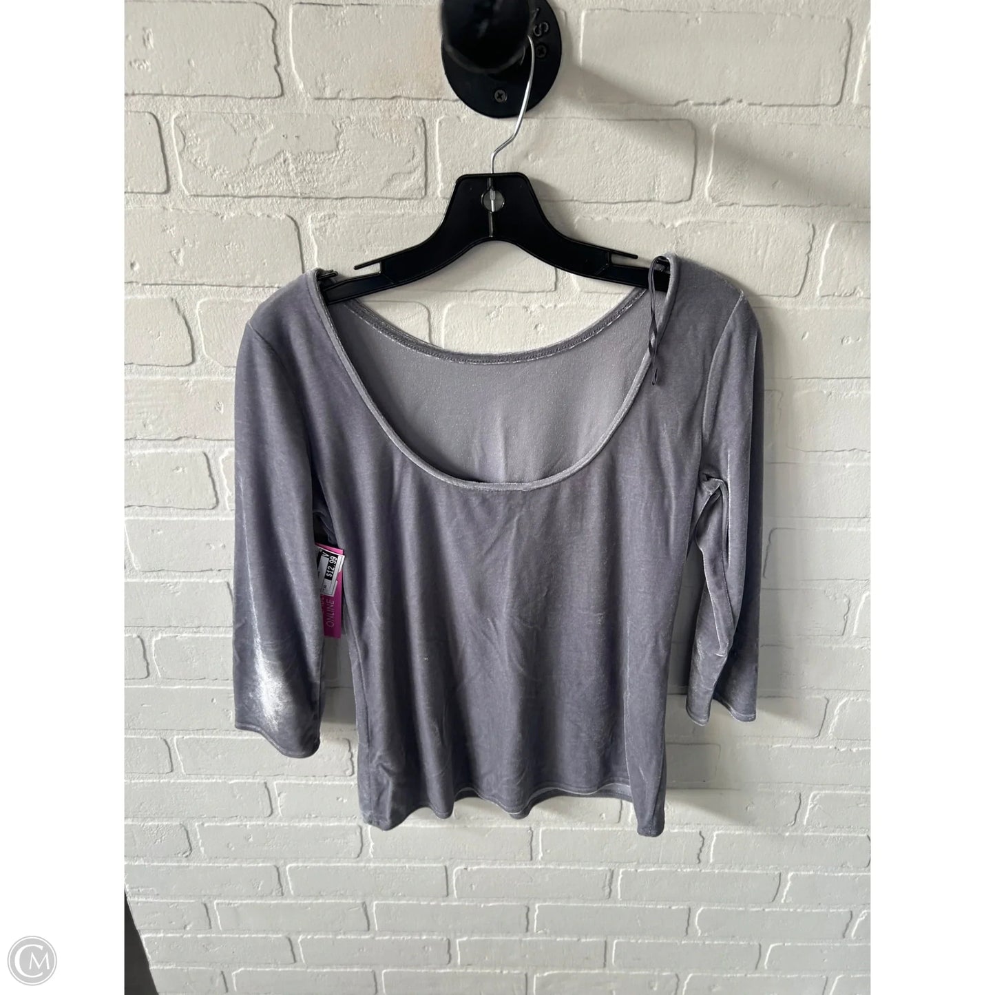 Top 3/4 Sleeve By Banana Republic In Grey, Size: Xs