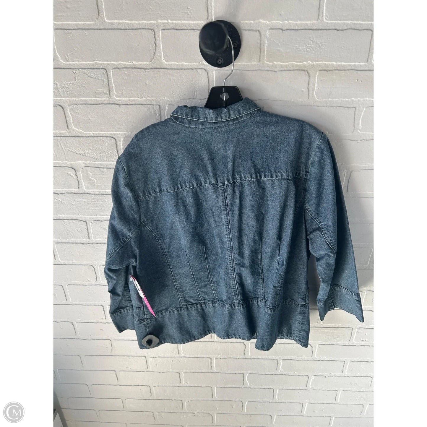 Jacket Denim By Coldwater Creek In Blue Denim, Size: Xl