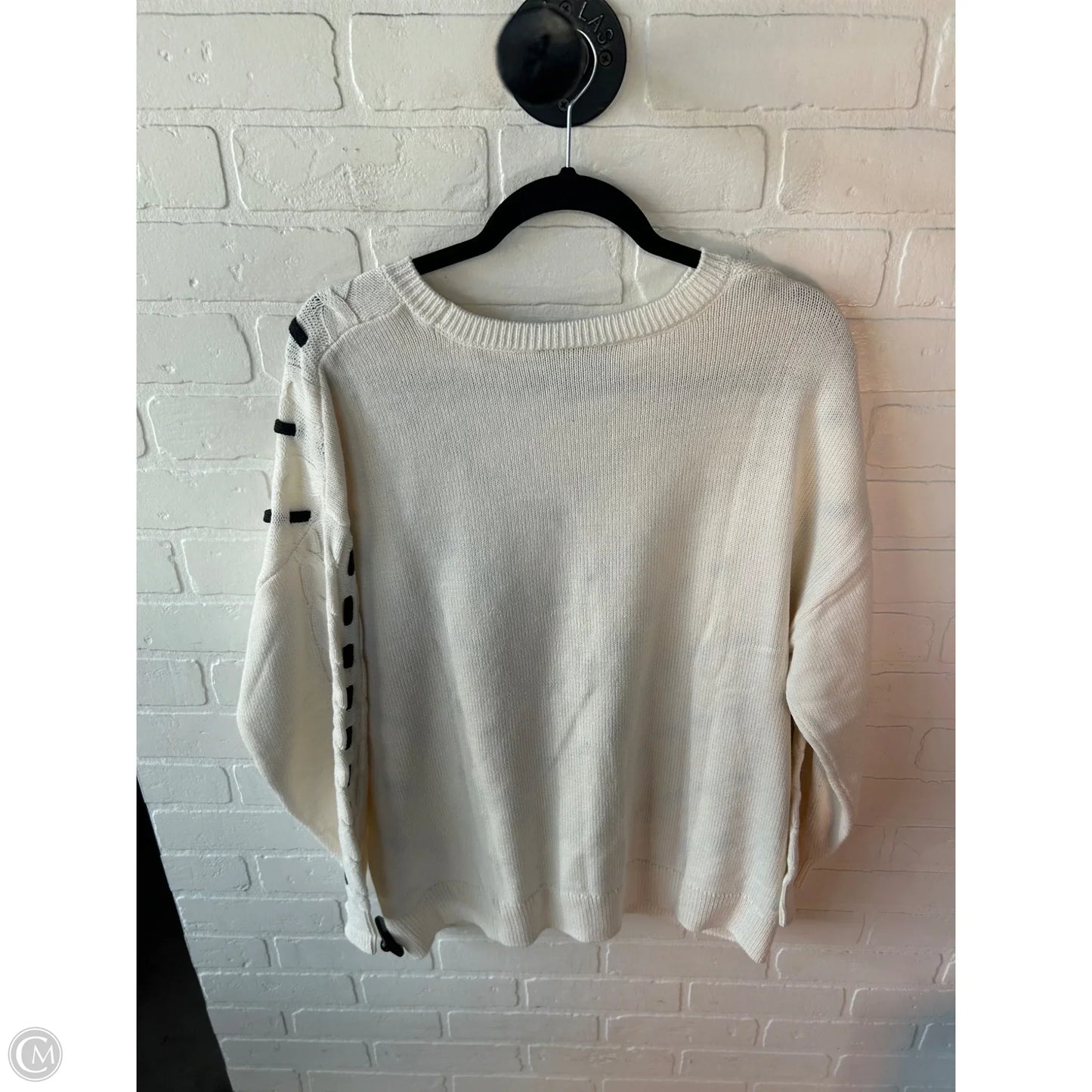 Sweater By Lane Bryant In Grey & White, Size: Xl