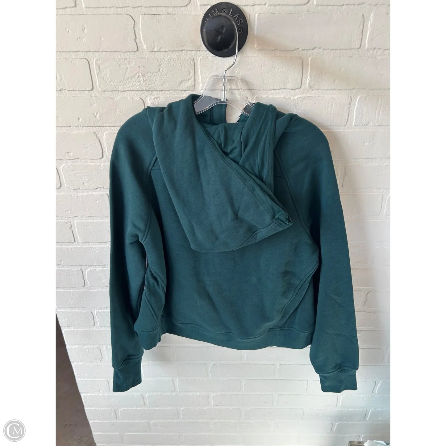 Sweatshirt Hoodie By Danskin In Green, Size: M