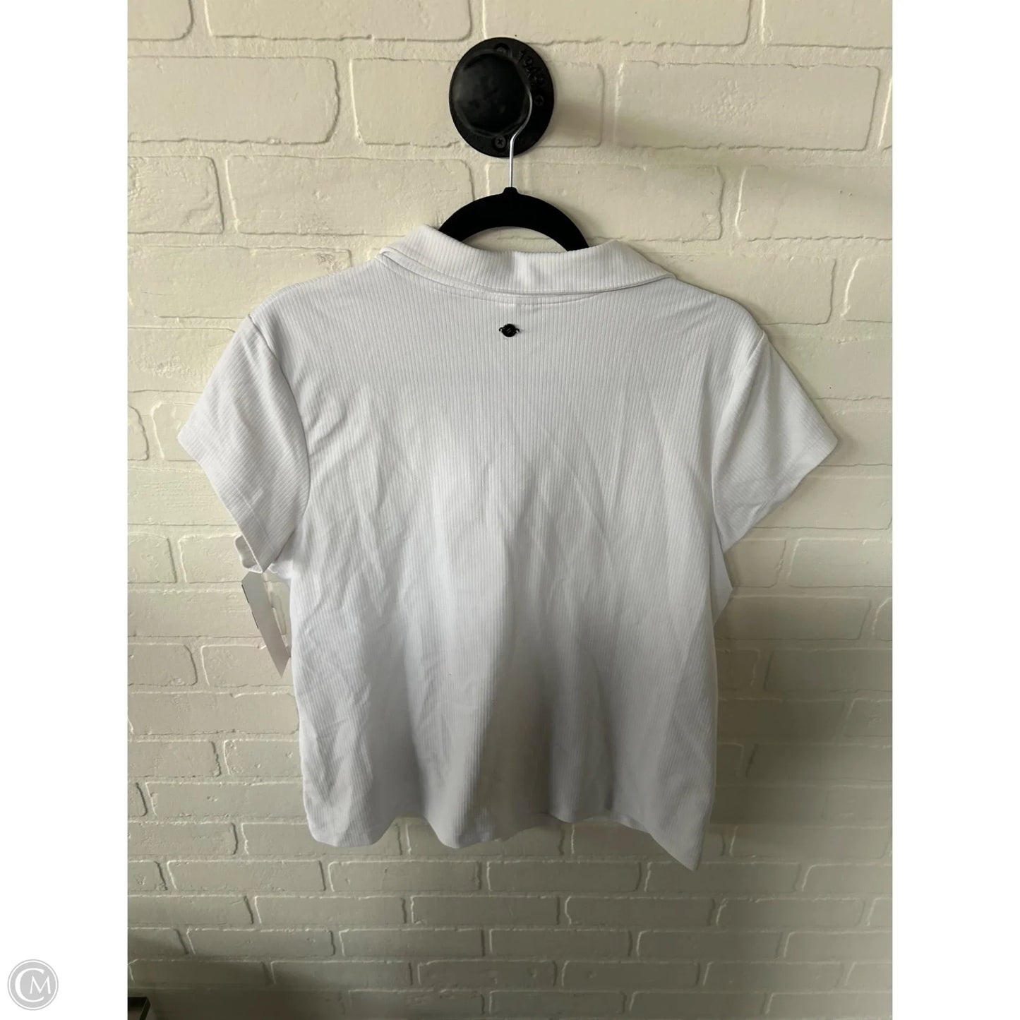 Athletic Top Short Sleeve By Calia In White, Size: Xxl