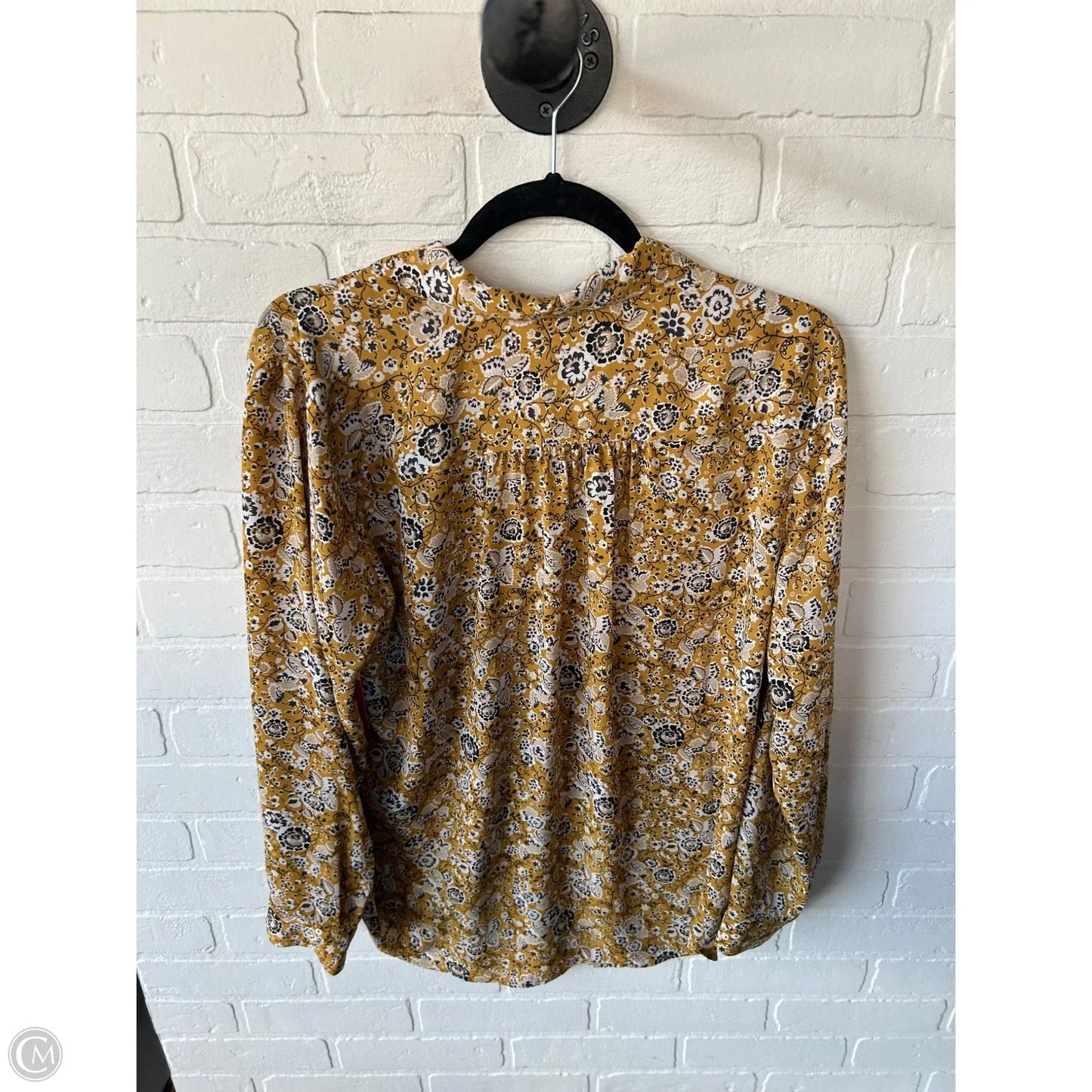 Top Long Sleeve By Ann Taylor In Yellow, Size: Lp