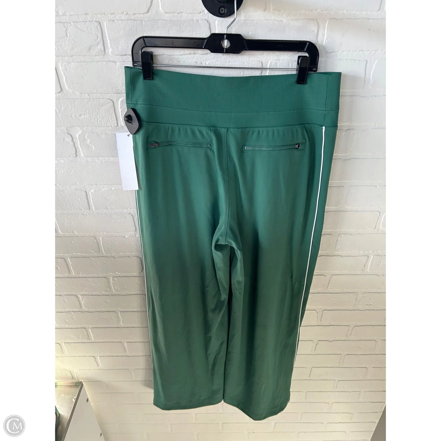 Athletic Pants By Athleta In Green & White, Size: 12