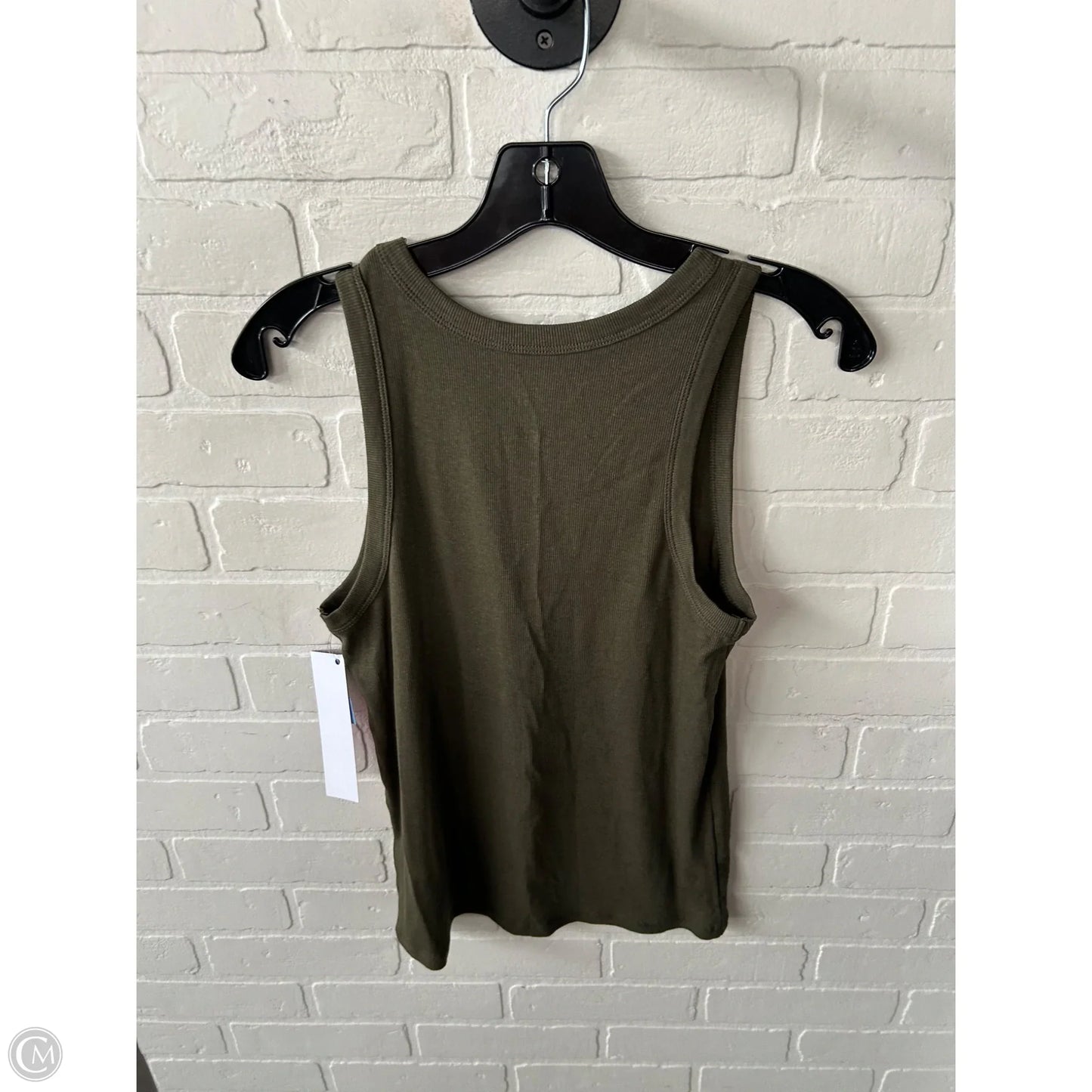 Top Sleeveless Basic By A New Day In Green, Size: L