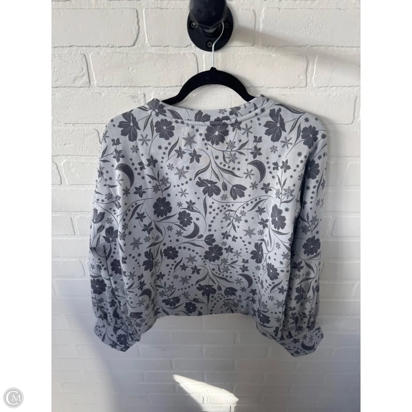 Sweatshirt Crewneck By Loft In Grey, Size: Xs