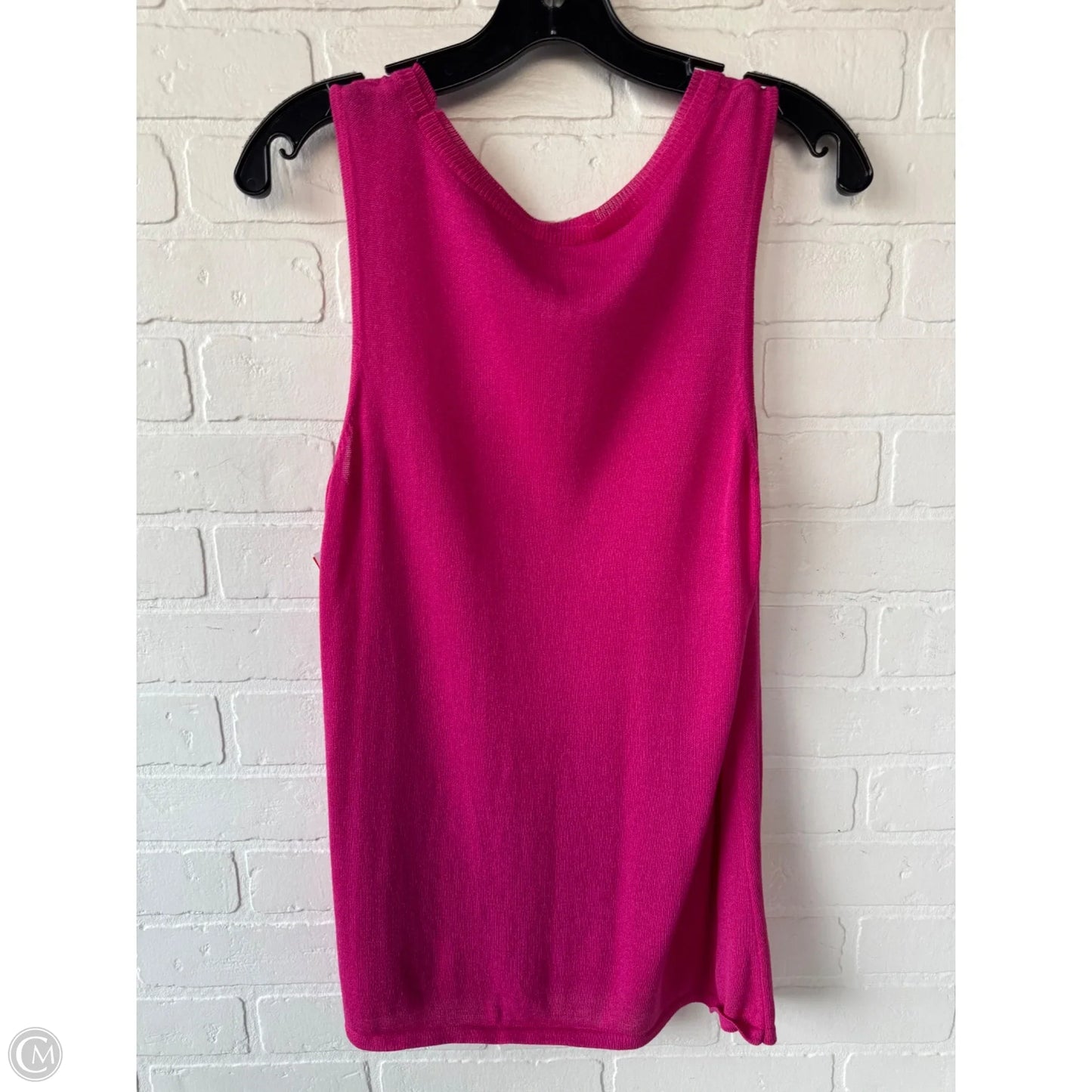 Vest Sweater By Chicos In Pink, Size: M