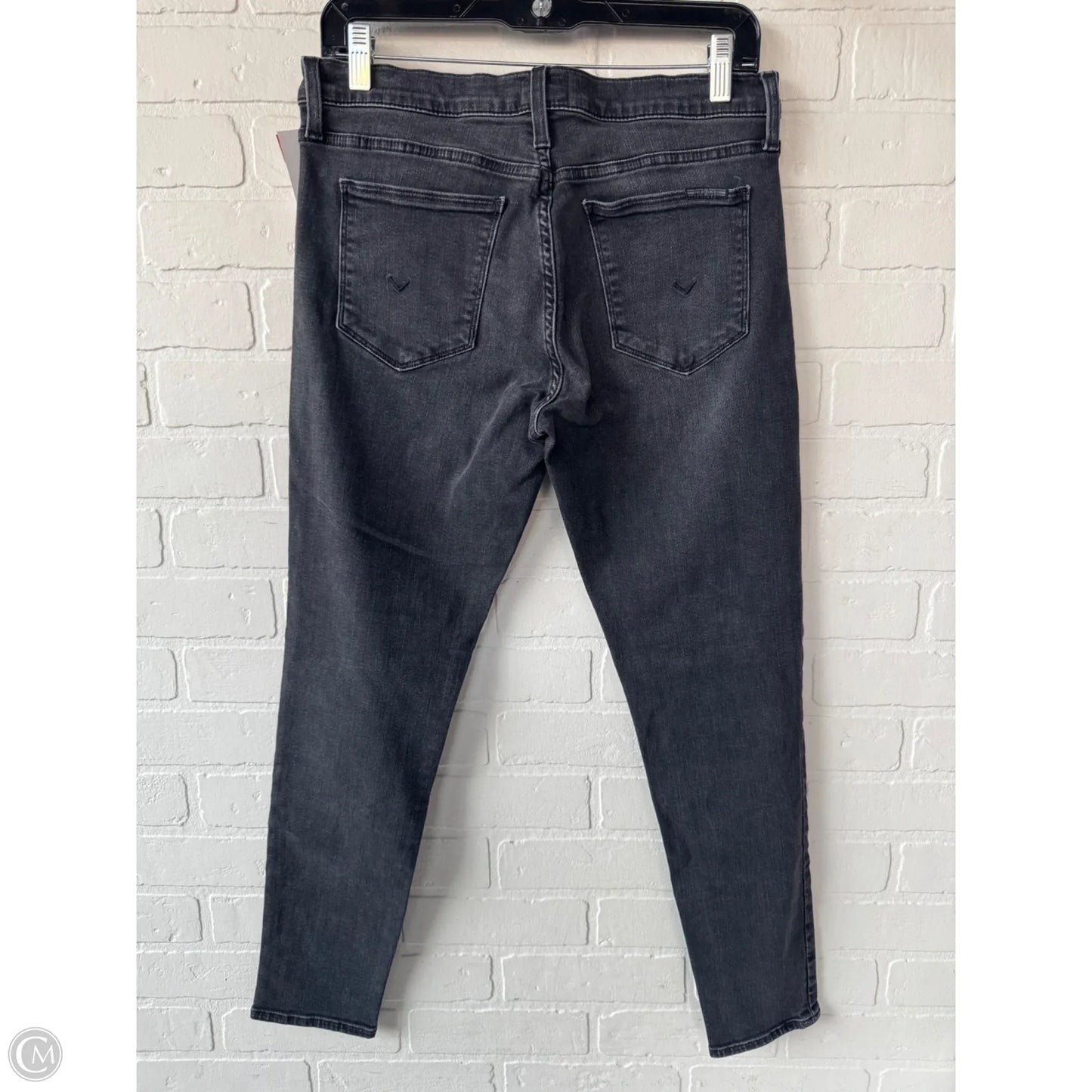 Jeans Skinny By Hudson In Black Denim, Size: 10