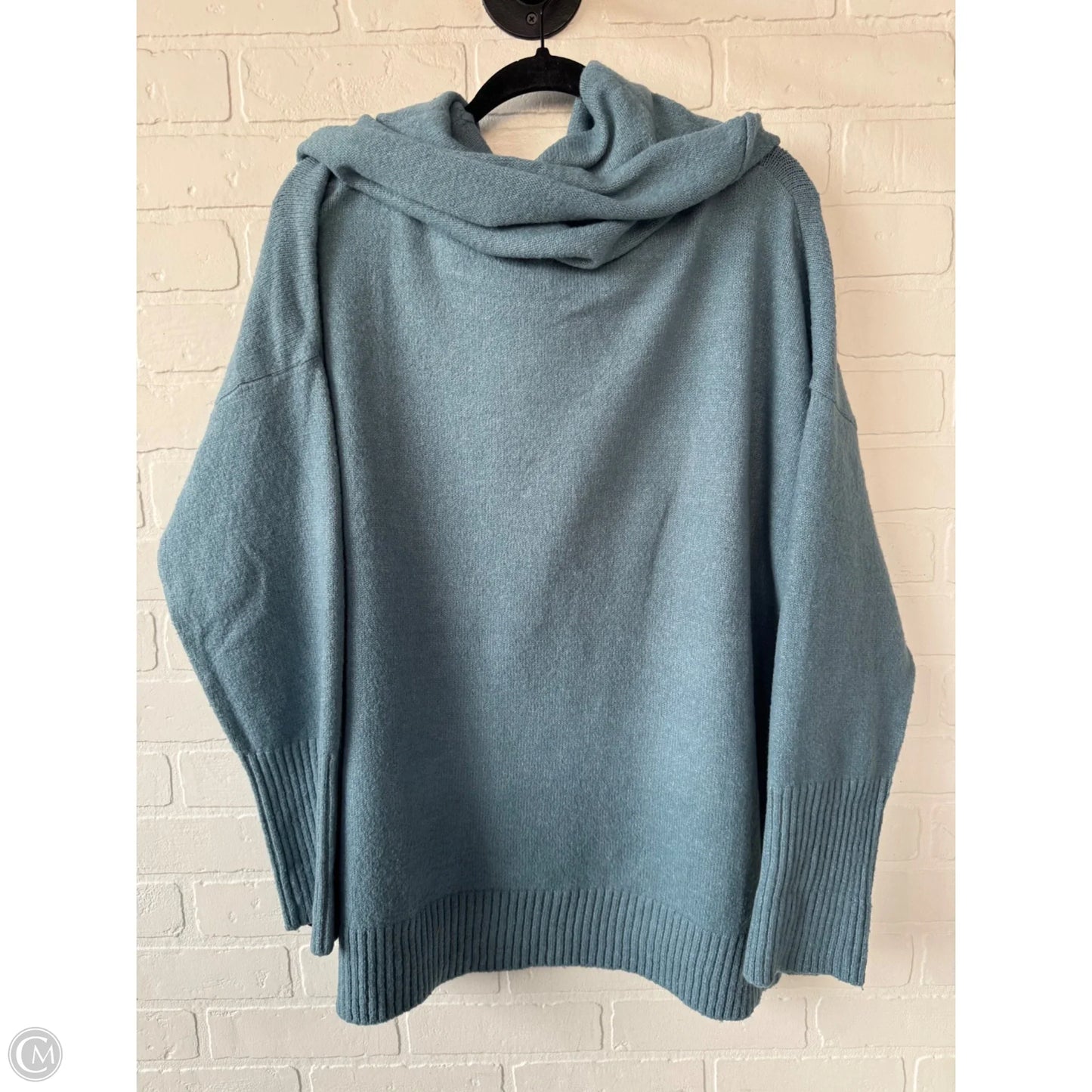 Sweater By Joan Vass In Blue, Size: Xl