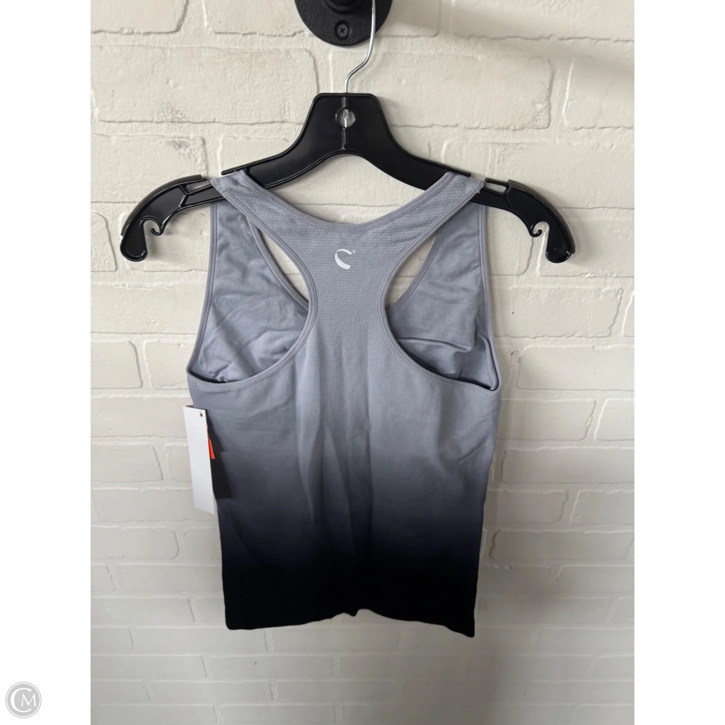 Athletic Tank Top By Clothes Mentor In Black & Grey, Size: Xl