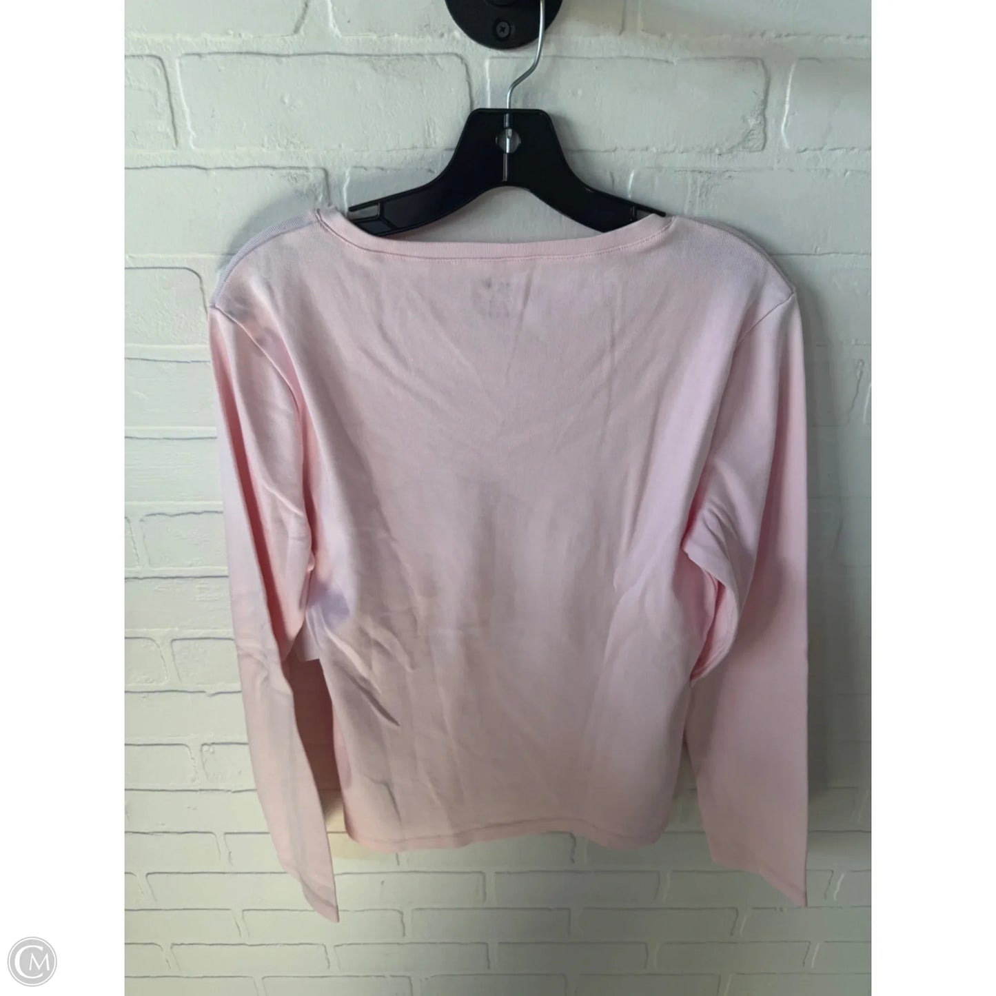 Top Long Sleeve Basic By Tommy Hilfiger In Pink, Size: Xl
