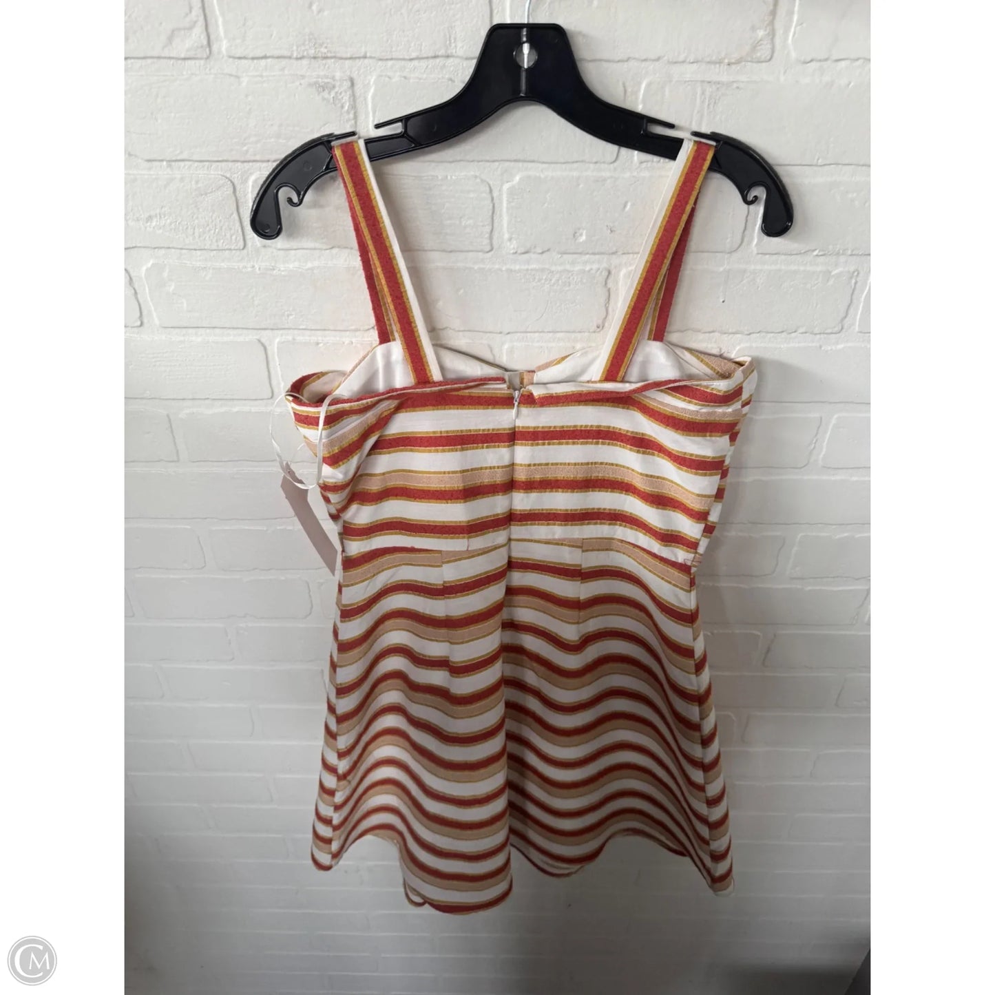 Dress Casual Short By Mi Ami In Red & White, Size: M