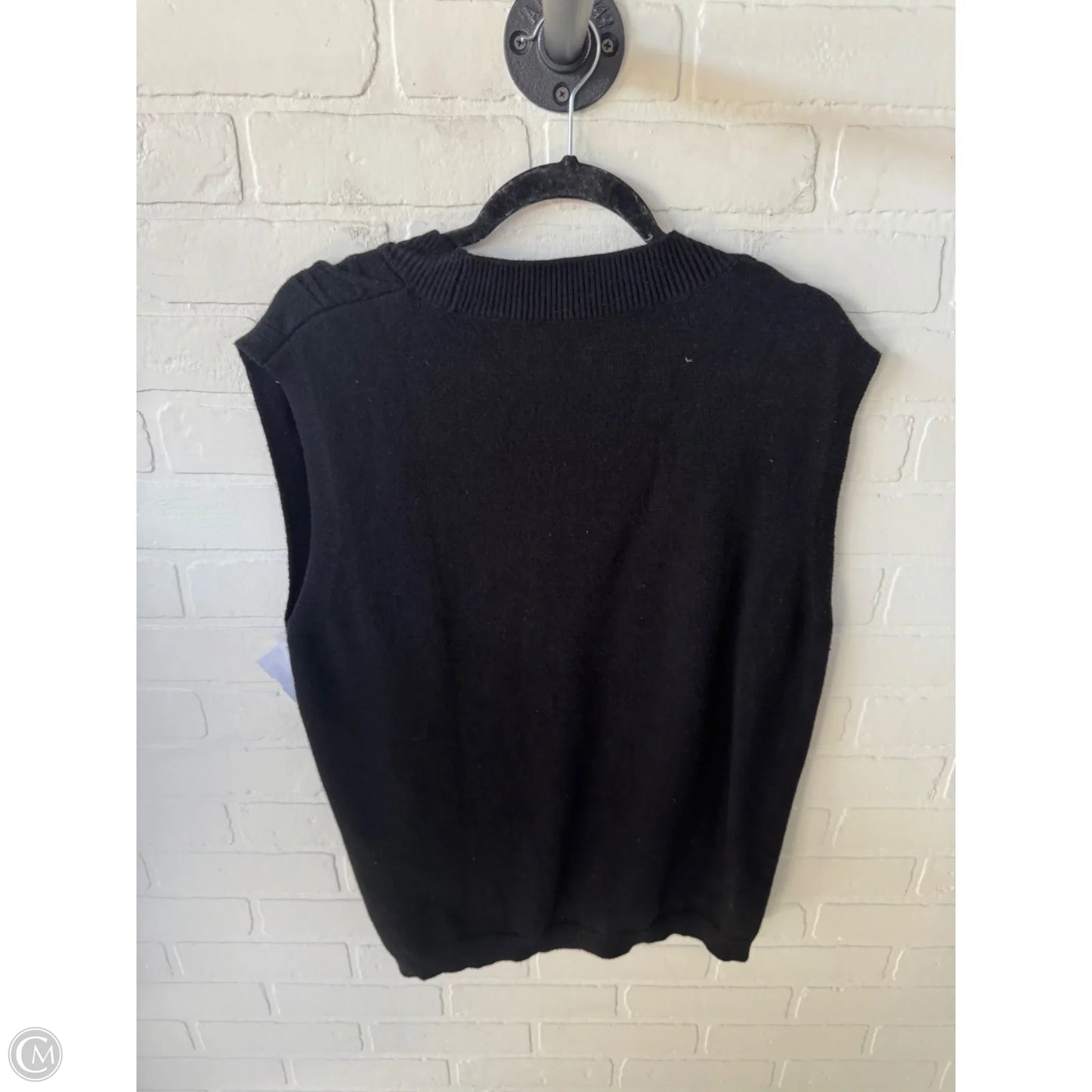 Vest Sweater By Cme In Black, Size: Xl
