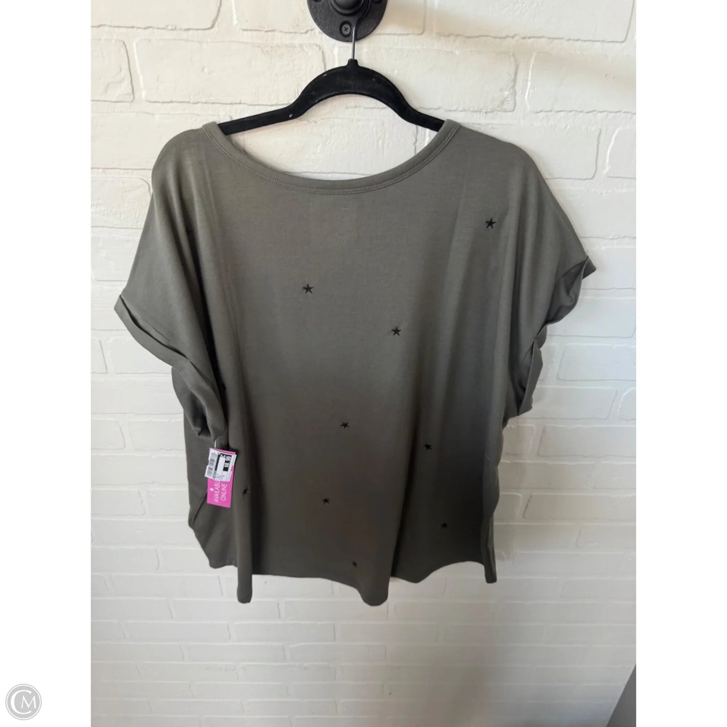 Top Short Sleeve By Maurices In Green, Size: 2x