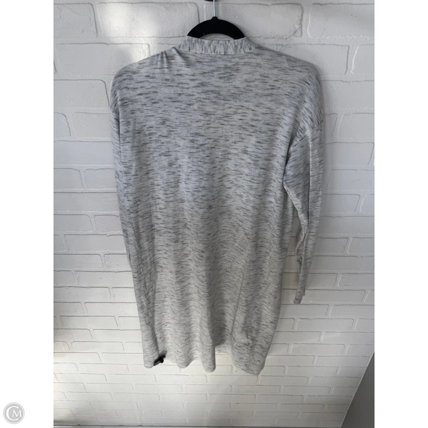 Sweater Cardigan By Ann Taylor In Grey & White, Size: Xs