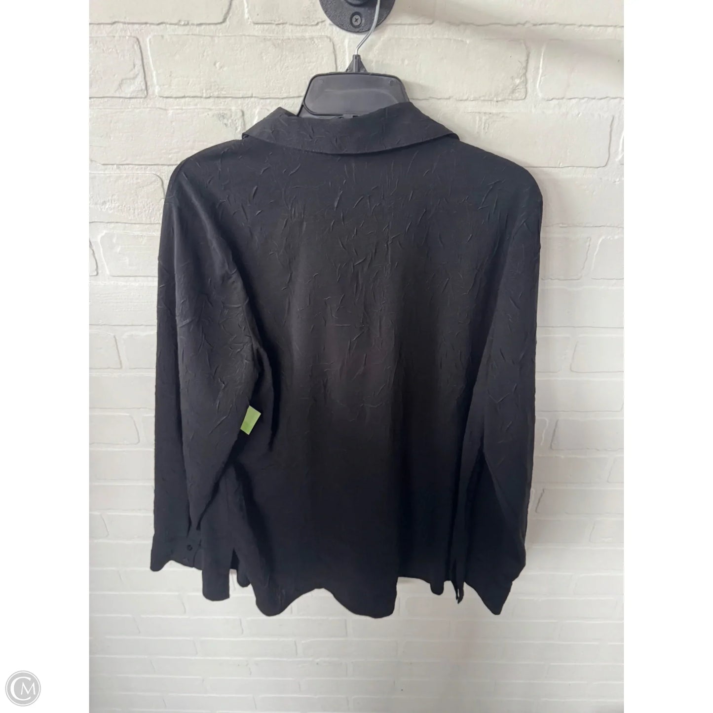 Top Long Sleeve By Croft And Barrow In Black, Size: Xl