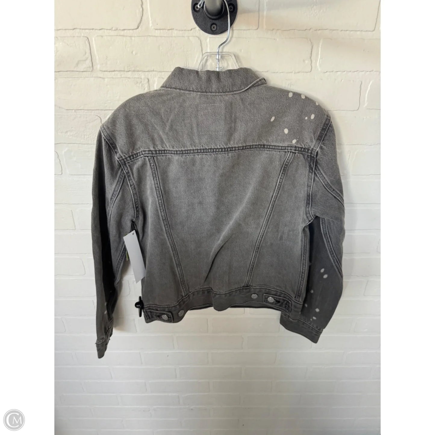 Jacket Denim By Levis In Grey Denim, Size: Xs