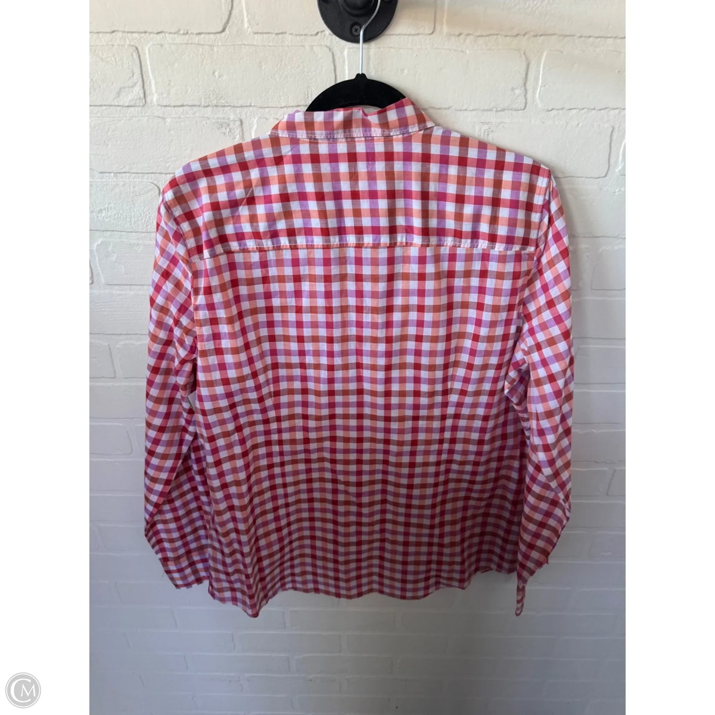 Top Long Sleeve By J. Crew In Orange & Purple, Size: Xl