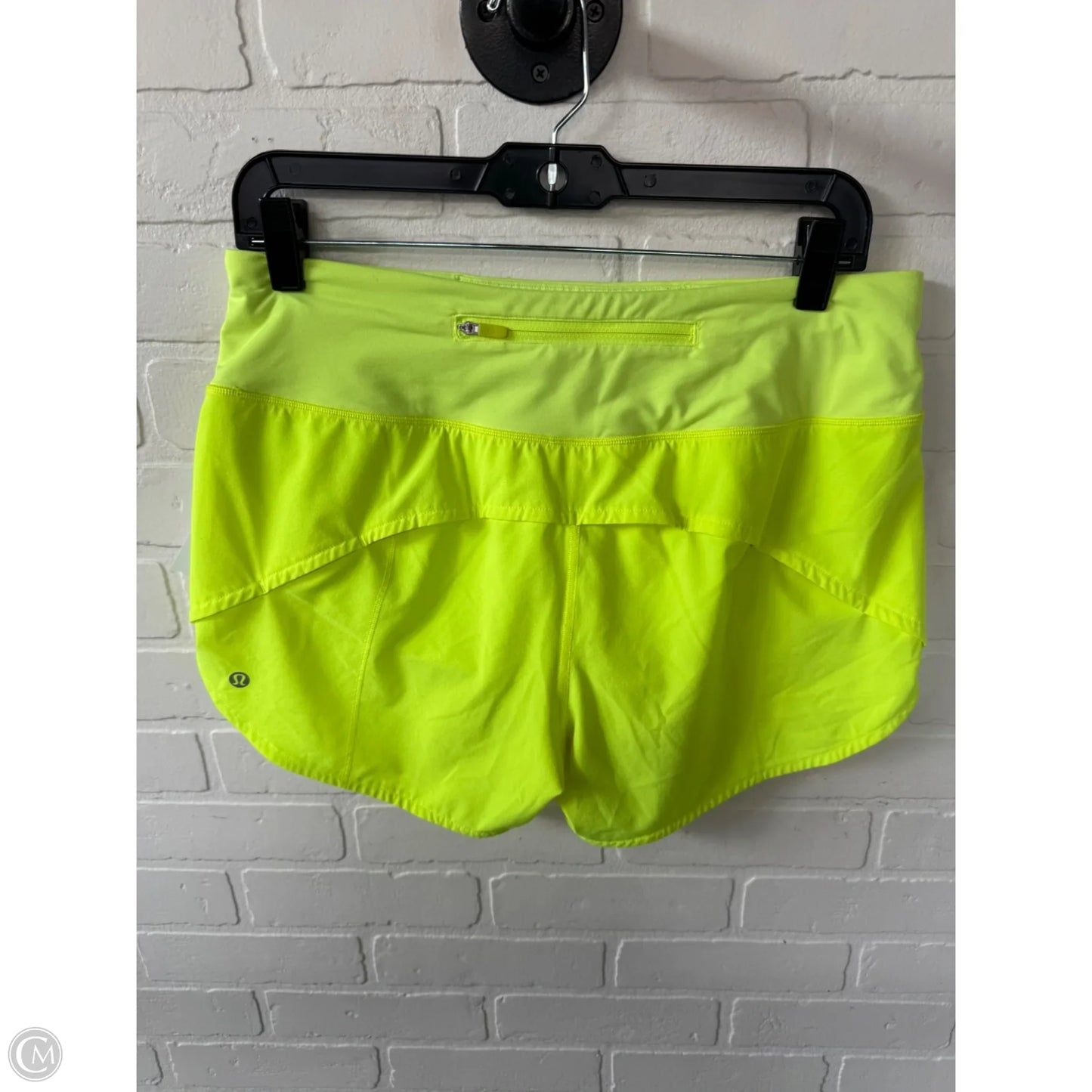 Athletic Shorts By Lululemon In Yellow, Size: 8l
