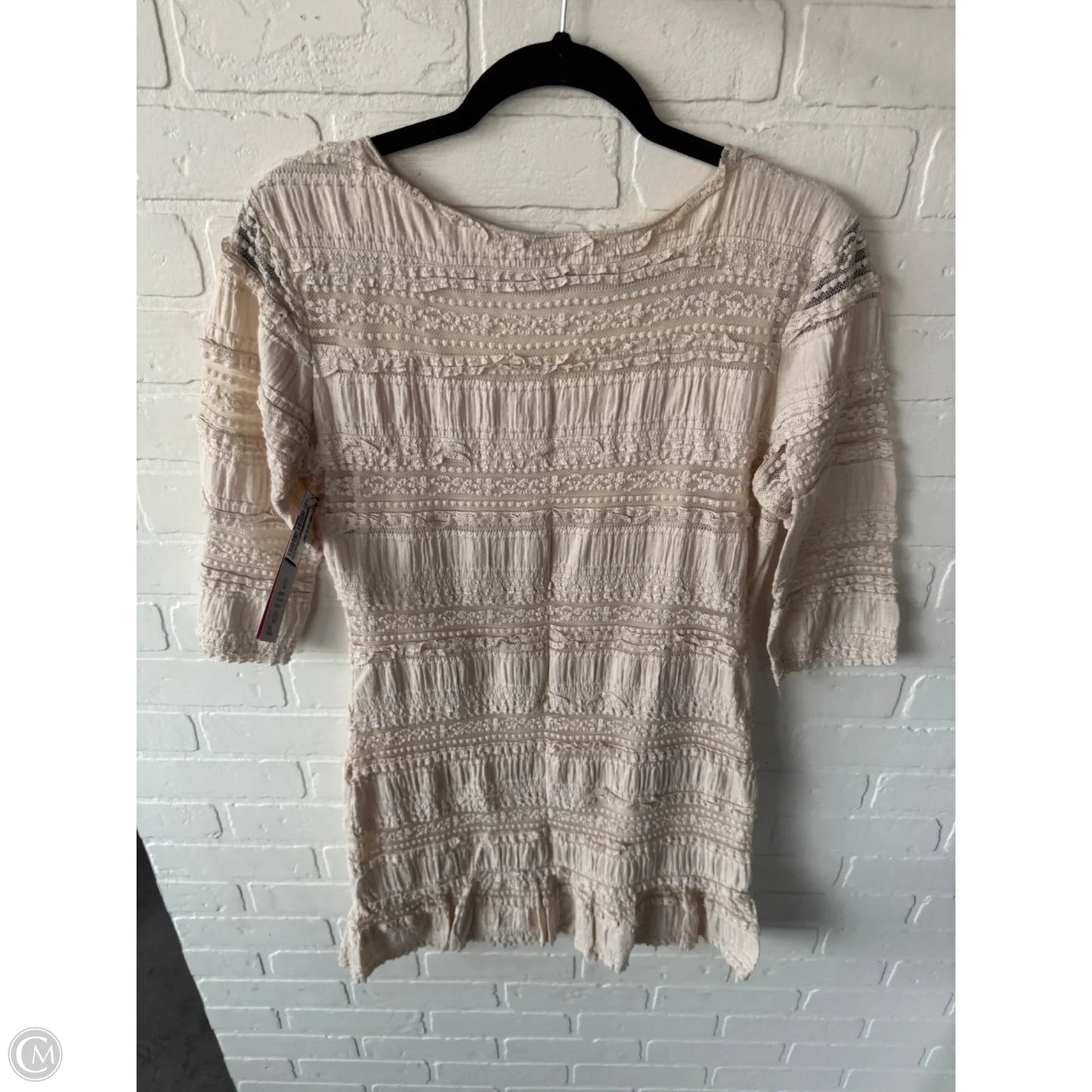Dress Casual Short By Max Studio In Cream, Size: Mp