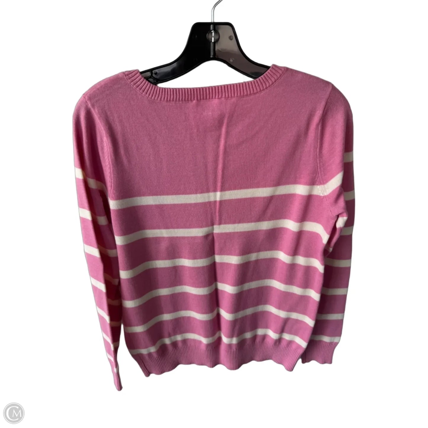 Sweater By Candace Cameron Bure In Pink & White, Size: Xxs