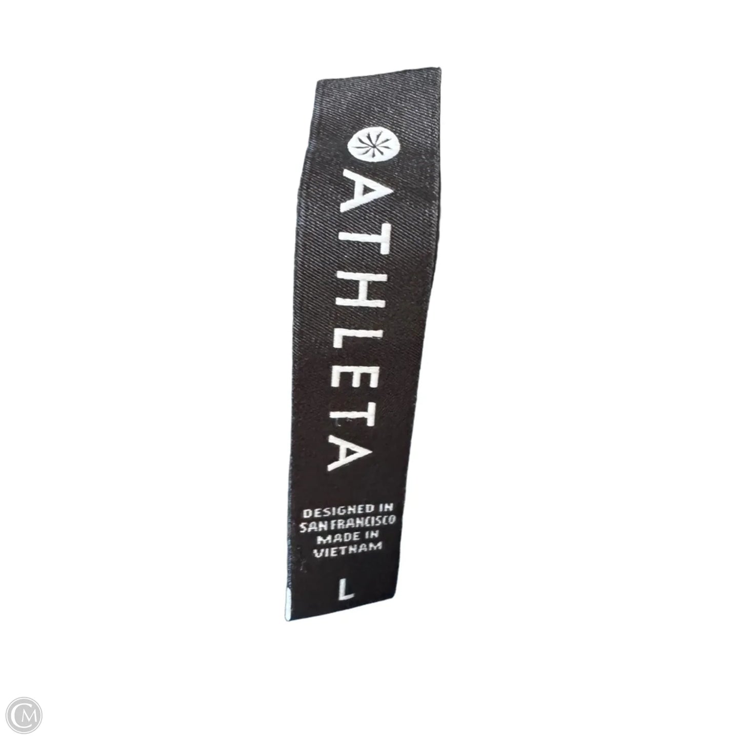 Athletic Dress By Athleta In Green & White, Size: L