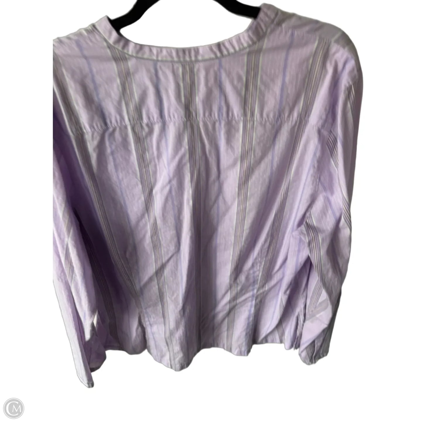 Top Long Sleeve By Eddie Bauer In Purple, Size: Xxl