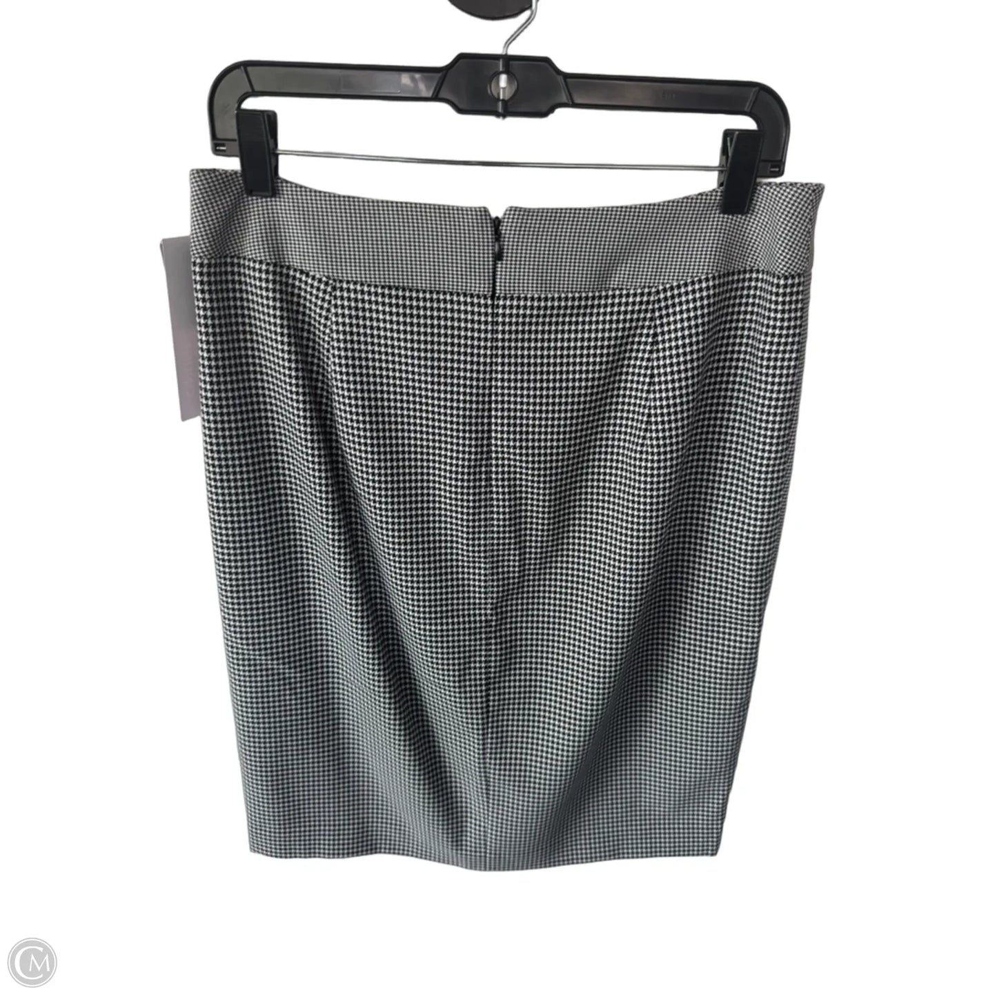 Skirt Midi By Calvin Klein In Black & White, Size: 10