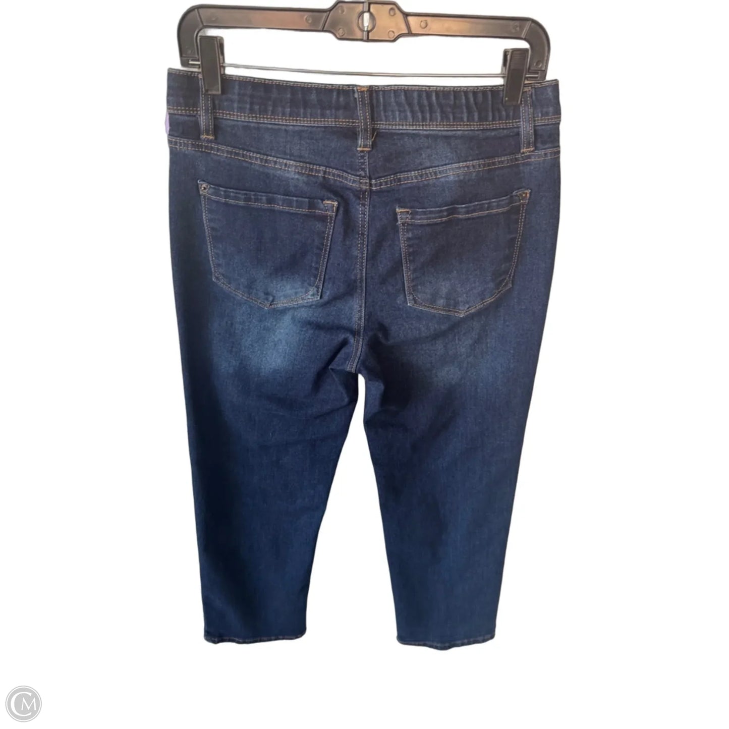 Jeans Straight By Curve Appeal In Blue Denim, Size: 8