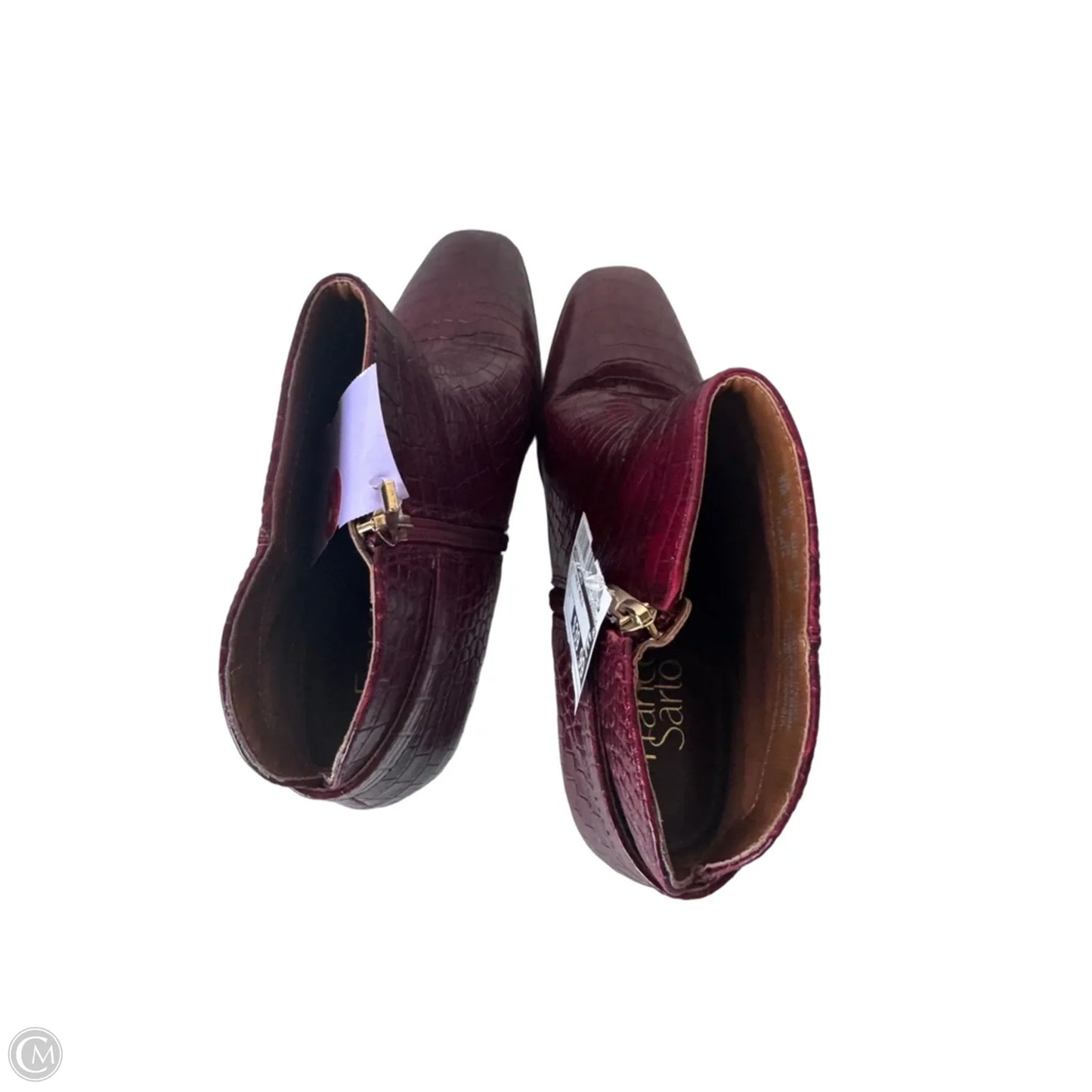 Boots Ankle Heels By Franco Sarto In Red, Size: 8