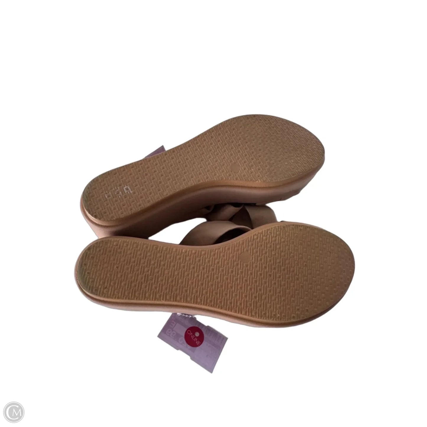 Sandals Heels Wedge By Clothes Mentor In Pink, Size: 8