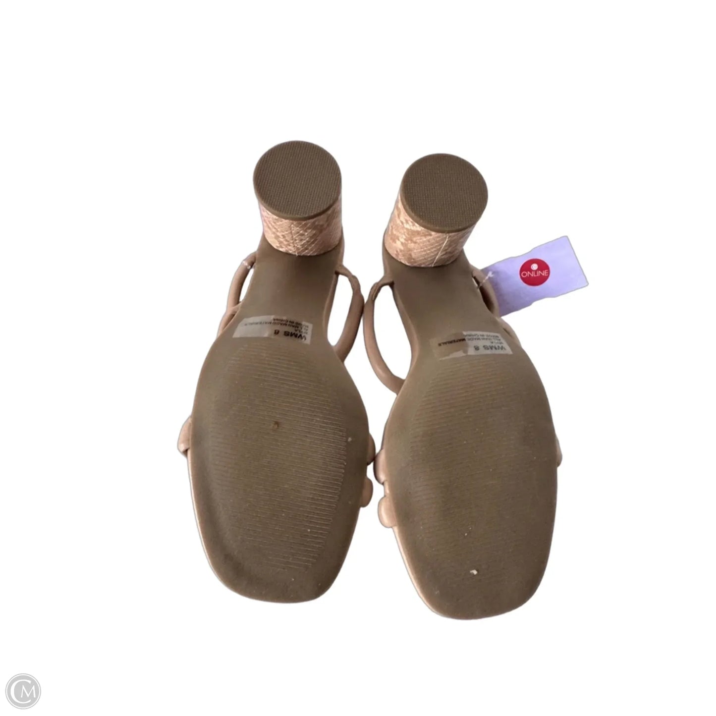 Sandals Heels Block By Dolce Vita In Tan, Size: 8