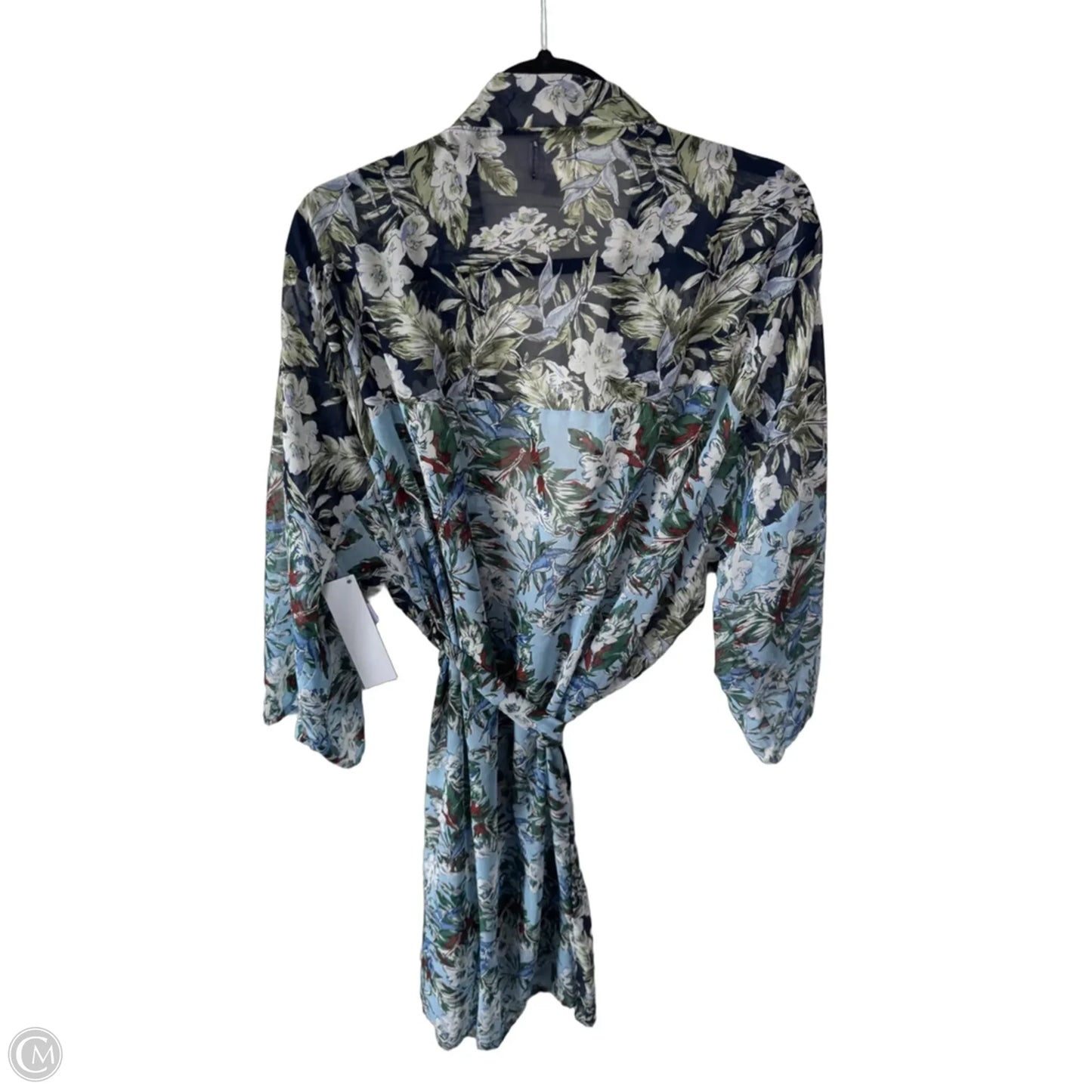 Kimono By 14th And Union In Blue & Green, Size: Osfm