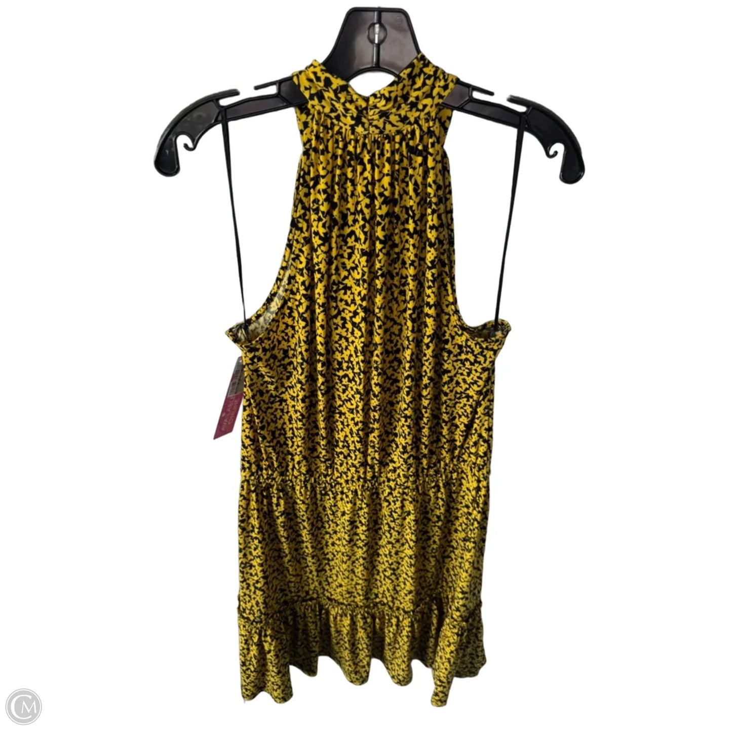 Dress Casual Short By Michael By Michael Kors In Black & Yellow, Size: L
