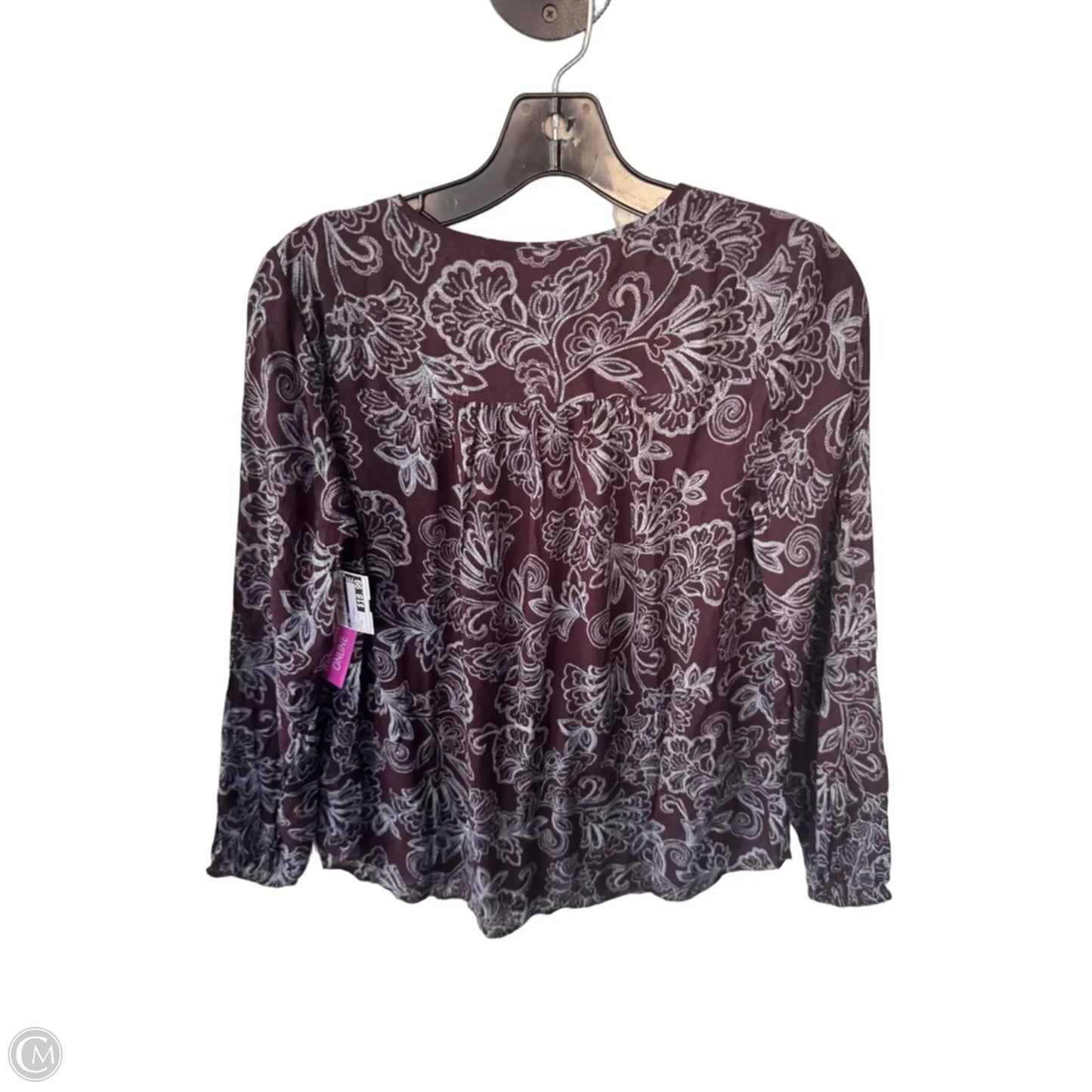 Top Long Sleeve By J. Jill In Blue & Purple, Size: Xs