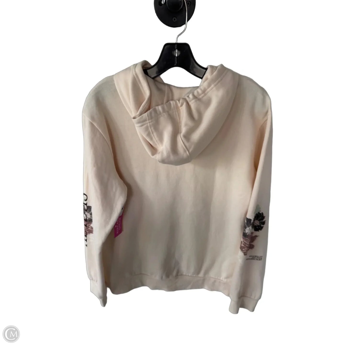 Sweatshirt Hoodie By Adidas In Cream, Size: L