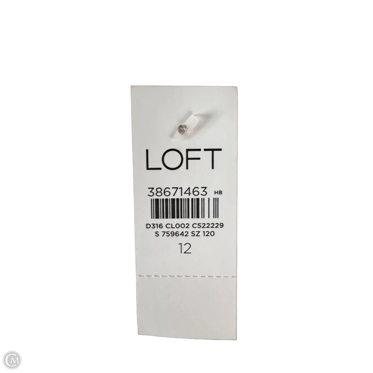 Dress Casual Midi By Loft In Orange & White, Size: L