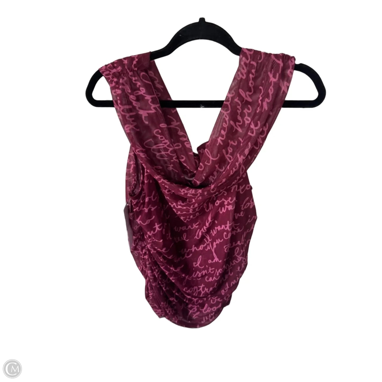 Top Sleeveless By Maeve In Pink & Red, Size: Xl