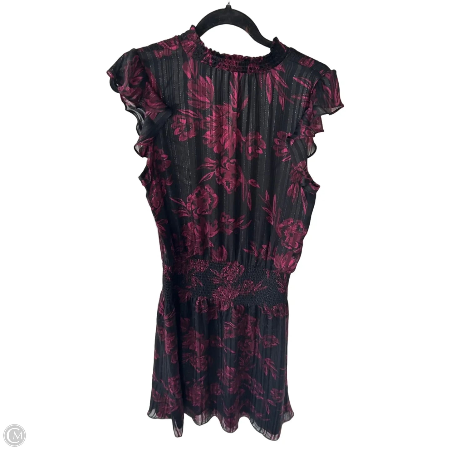 Dress Party Midi By White House Black Market In Black & Pink, Size: M