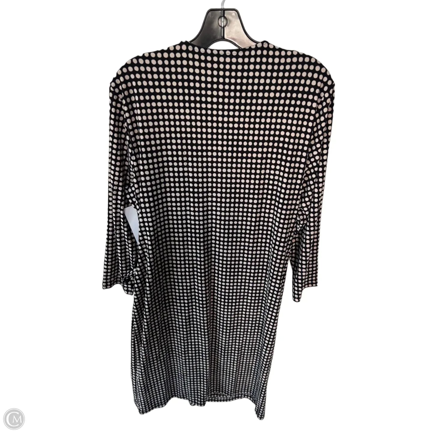 Dress Work By Anne Klein In Black & Tan, Size: Xl