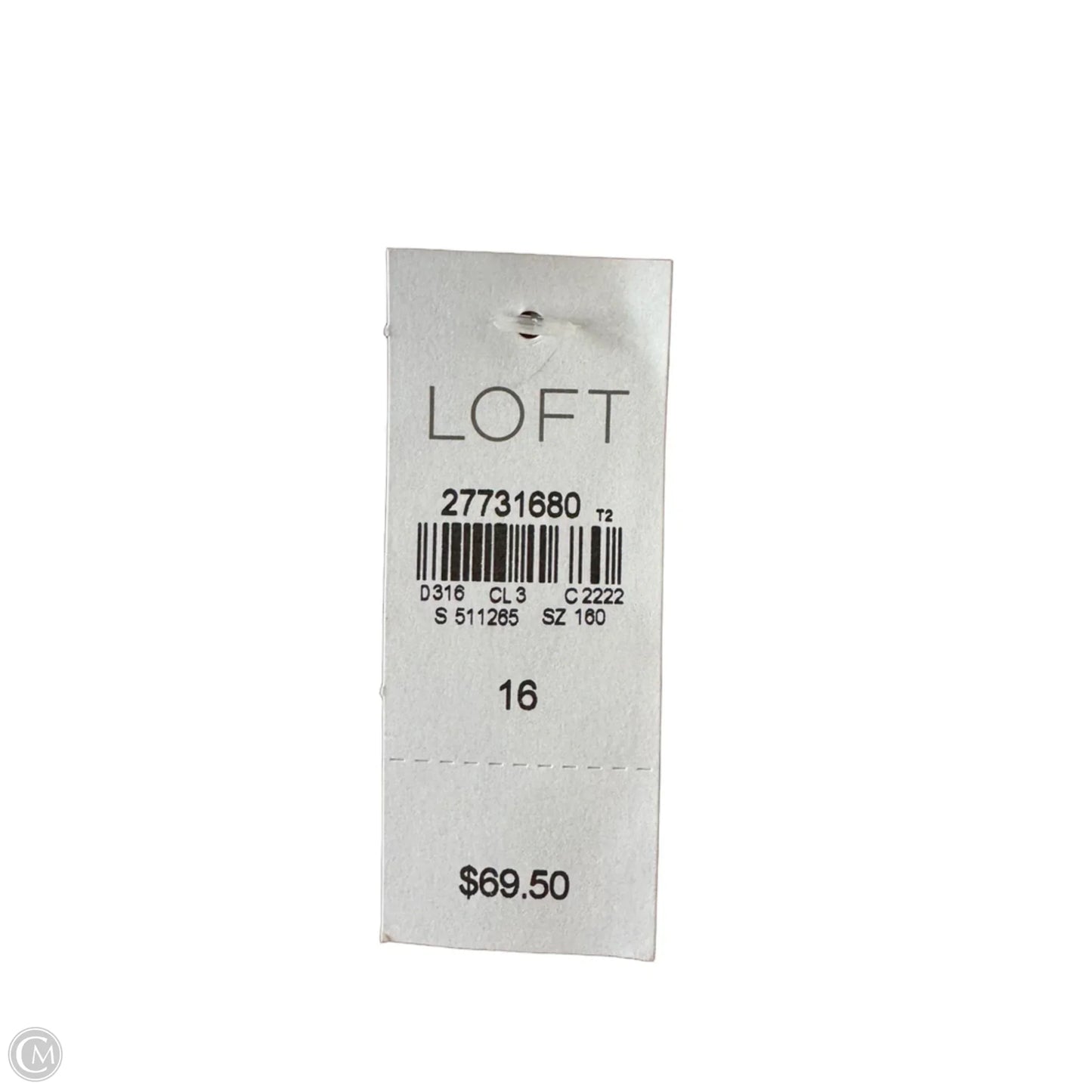 Dress Casual Short By Loft In Black & White, Size: Xl