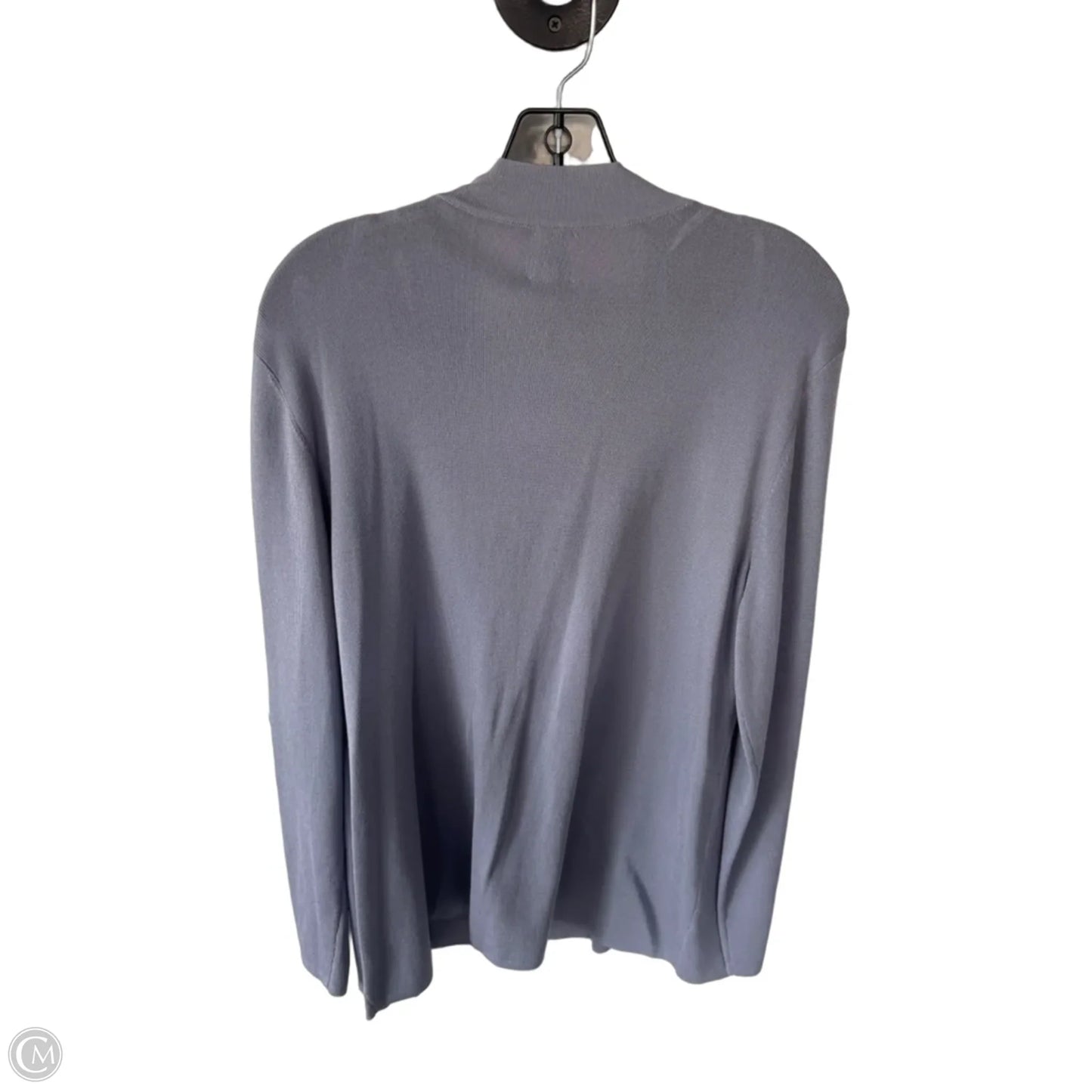 Sweater Cardigan By Anne Klein In Grey, Size: Xl