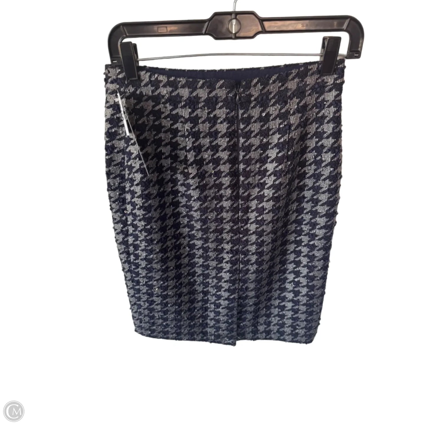 Skirt Mini & Short By Banana Republic In Blue & Silver, Size: 0p