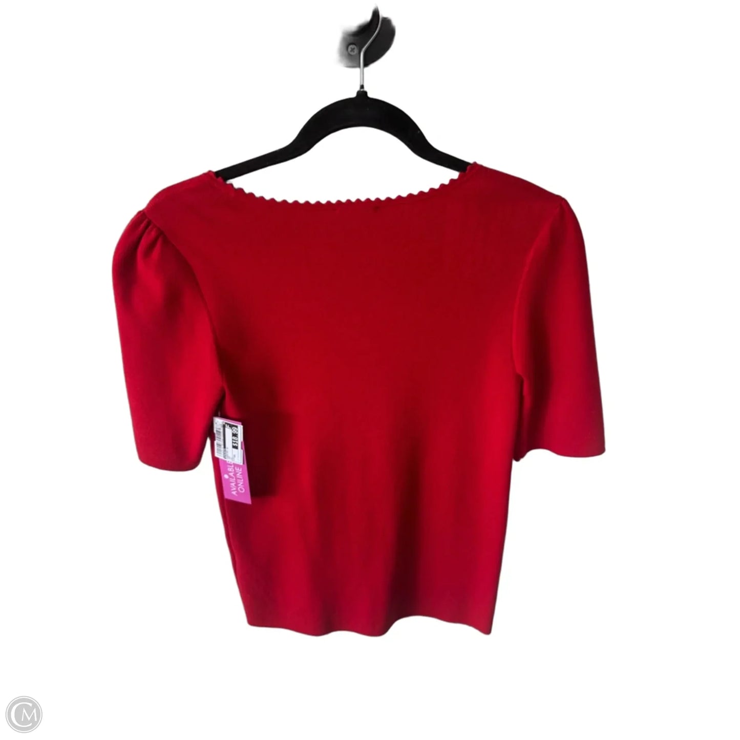 Sweater Short Sleeve By Talbots In Red, Size: Xs