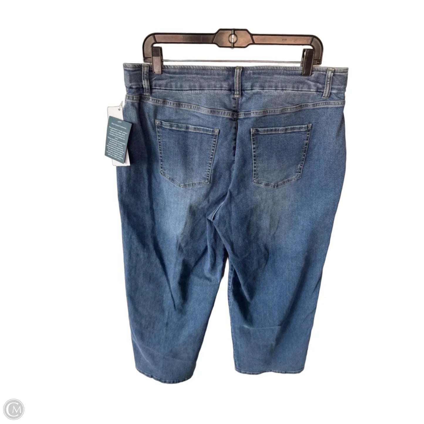 Jeans Straight By Coldwater Creek In Blue Denim, Size: 14p