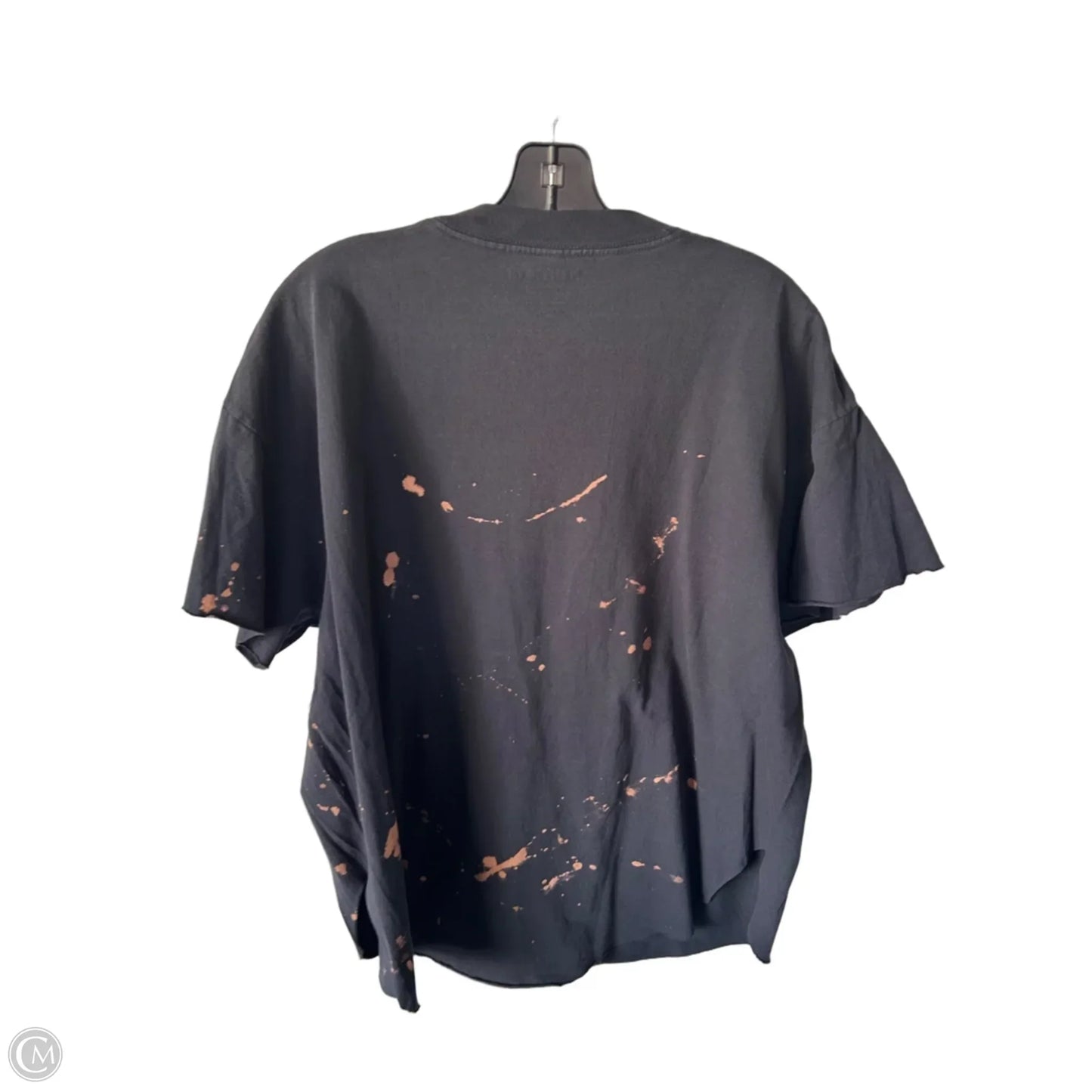 Top Short Sleeve By Cmc In Grey & Tan, Size: Xl