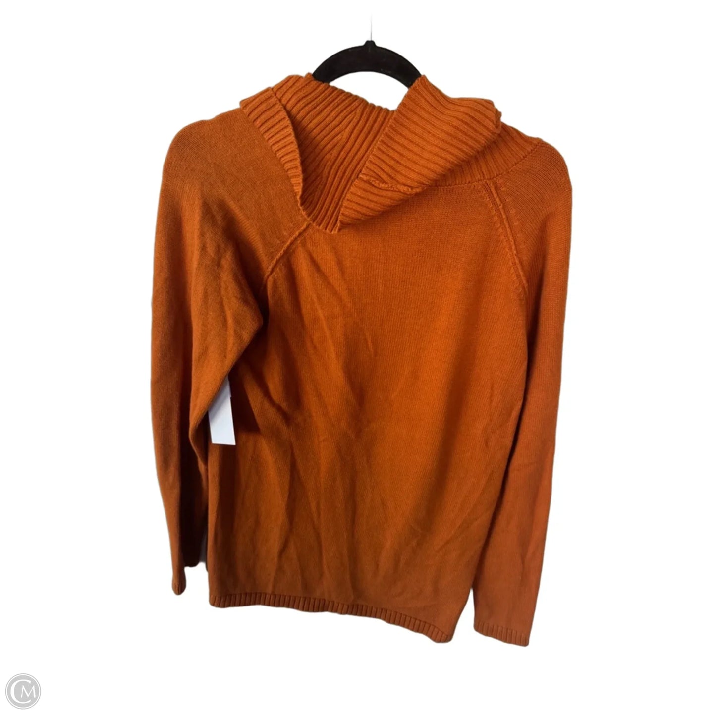 Sweater By Jeanne Pierre In Orange, Size: L